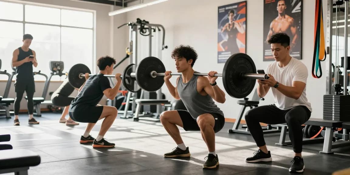 Steroid Shop Deutschland - Fitness-Enthusiasten im modernen Gym bei gewichtssteigerndem Training