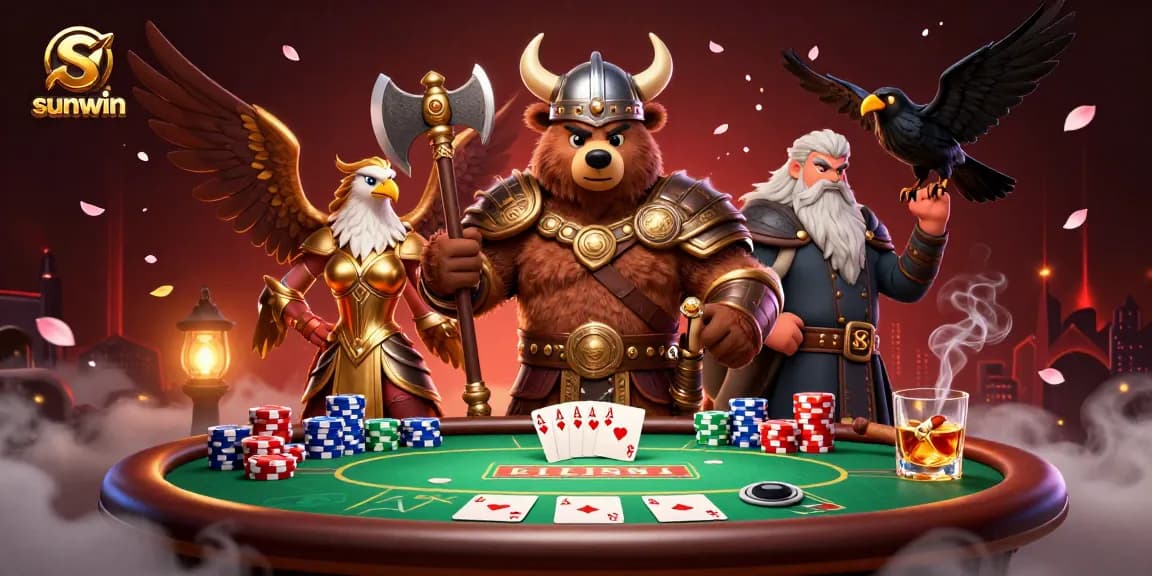Experience thrilling poker action with sunwin featuring dynamic casino characters and vibrant tables.