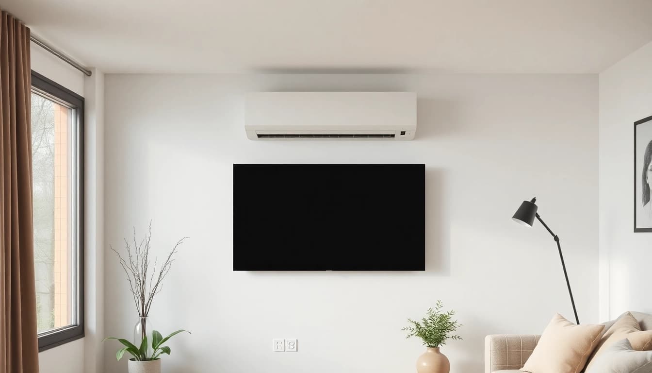 Klimaanlage kosten - elegante Klimaanlage in einem hellen, modernen Raum