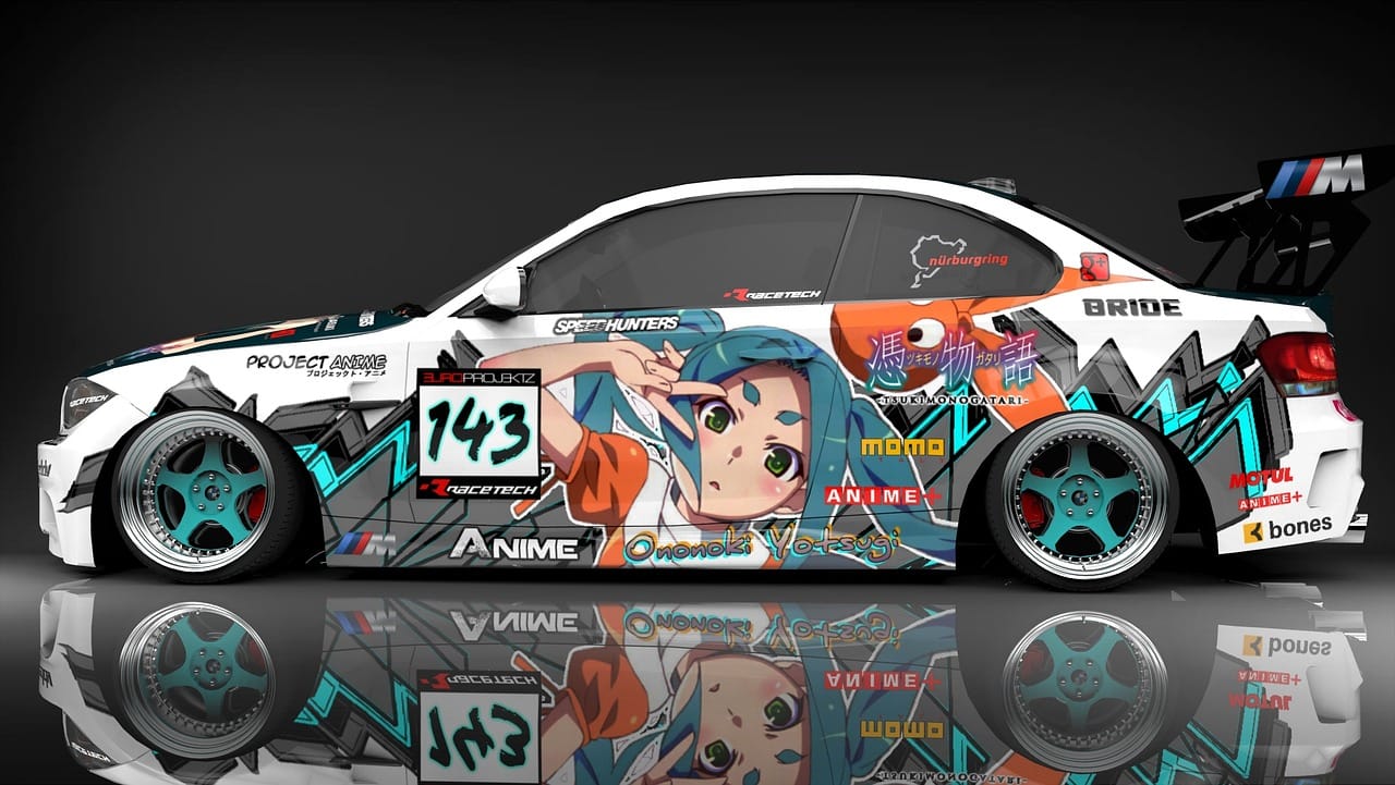 Itasha Deluxe: Die coolste Anime for Car Fahrzeugbeschriftung, die alle Blicke auf sich zieht