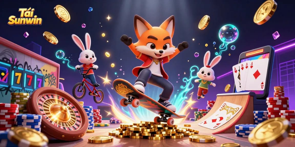 Tải Sunwin and enjoy thrilling game play with vibrant characters and casino elements