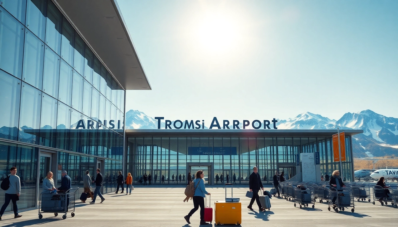 Flughafen Tromsø begrüßt Reisende mit seinem modernen Design und malerischer Aussicht.