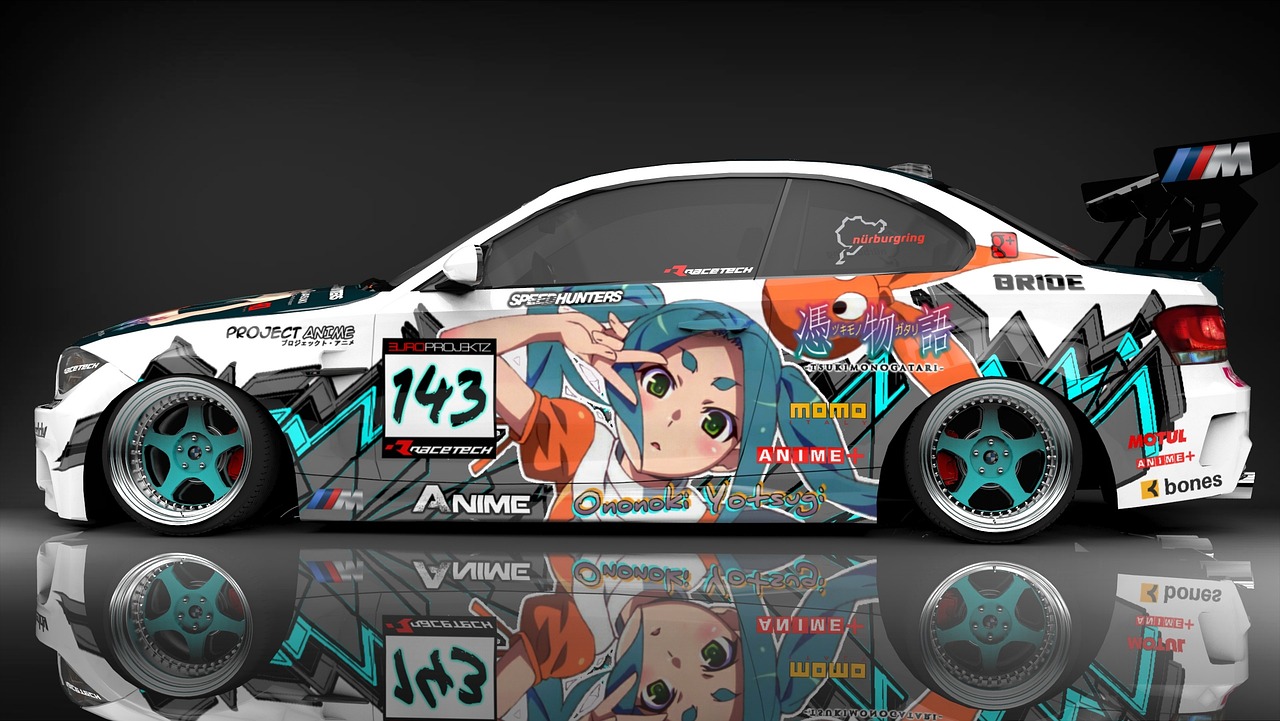 Itasha Deluxe: Die coolste Anime for Car Fahrzeugbeschriftung, die alle Blicke auf sich zieht