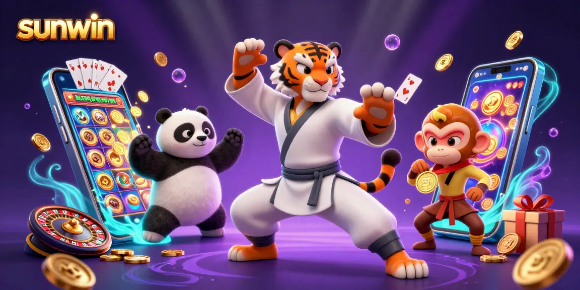 Experience engaging slot gameplay and fun with sunwin's lively 3D characters.