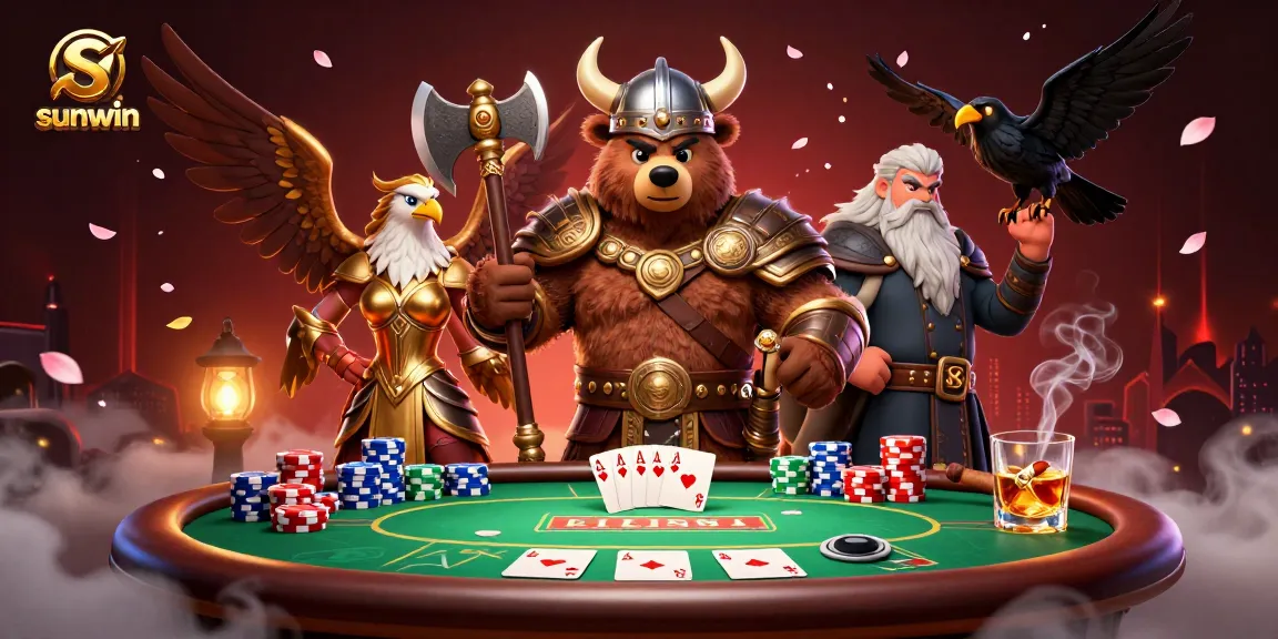 Experience thrilling poker action with sunwin featuring dynamic casino characters and vibrant tables.