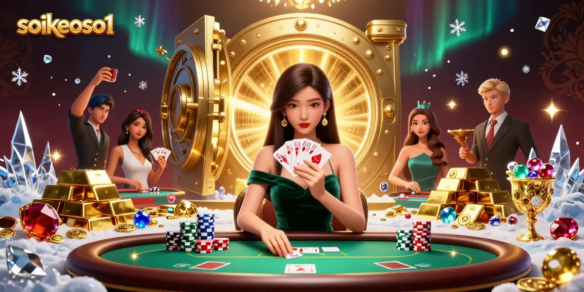 Experience the thrill of winning at soikeoso1 with strategic card play in a luxury poker setting