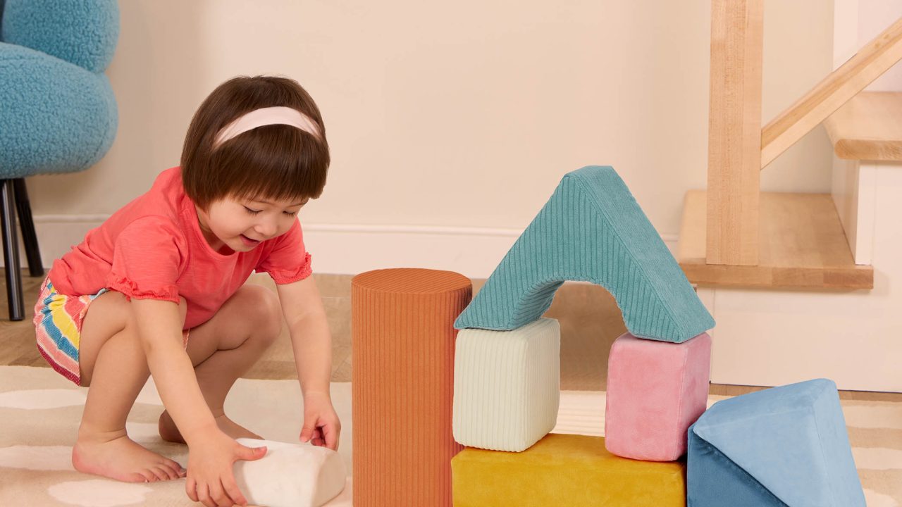 Schaumstoff Bausteine Kinder fuer motorische Ferderung & Spielspaß