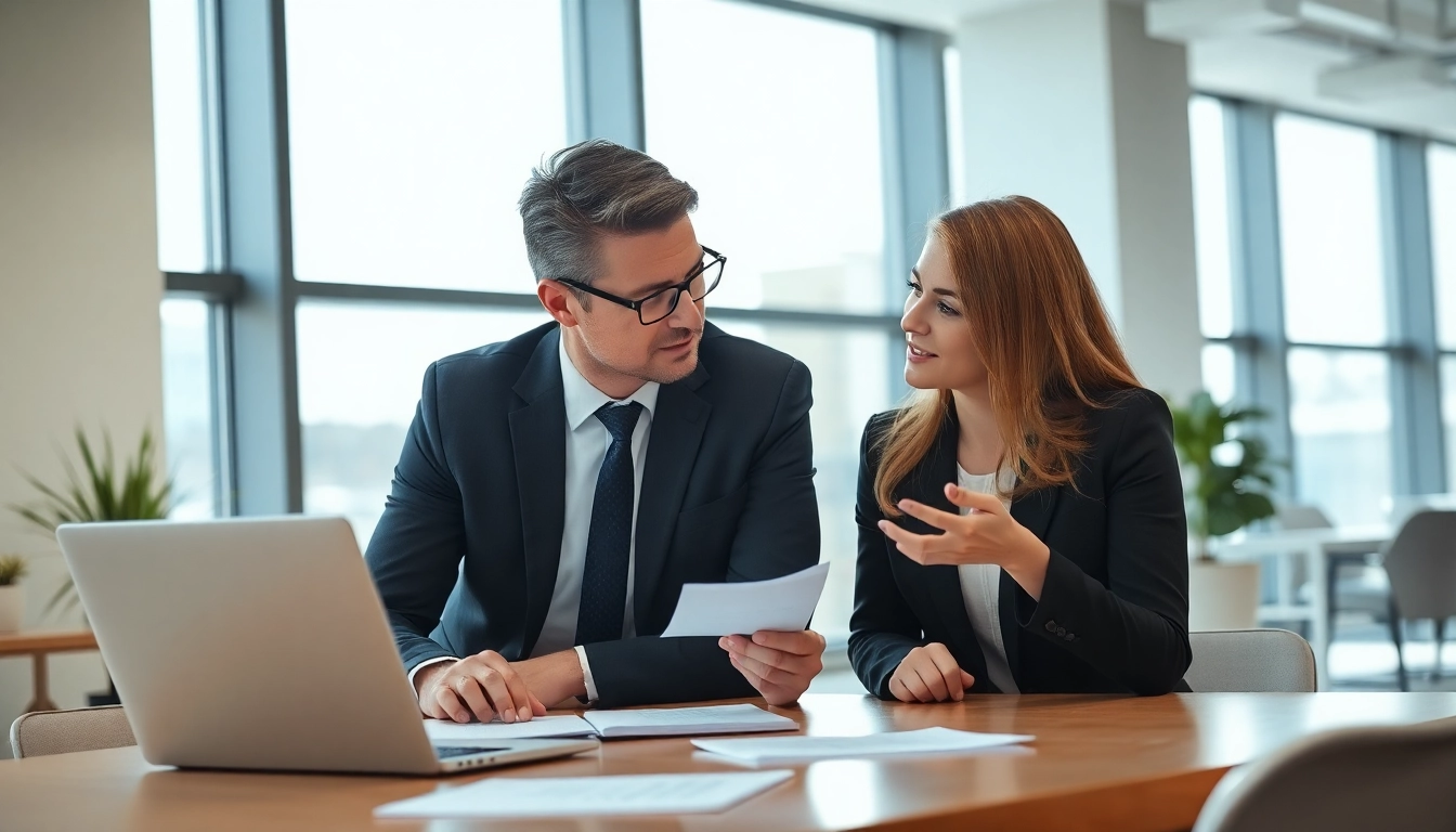 Headhunter Schweiz berät in einem modernen Büro, ein professionelles Umfeld geschaffen.