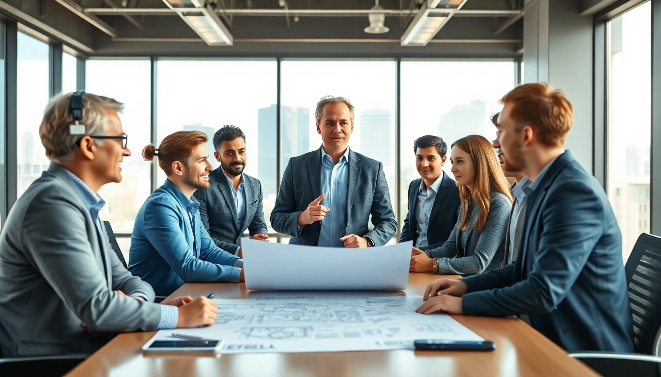 Headhunter Ingenieure engagieren sich in einer Besprechung über technische Projekte.